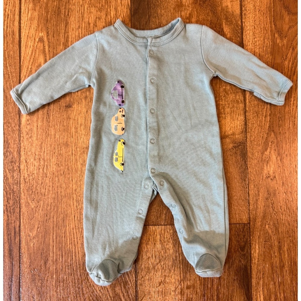 Baby Boy 0/3 Months Footed Sleepers Rompers 1 PC Outfits Pajamas Clothes Frog - Picture 6 of 11